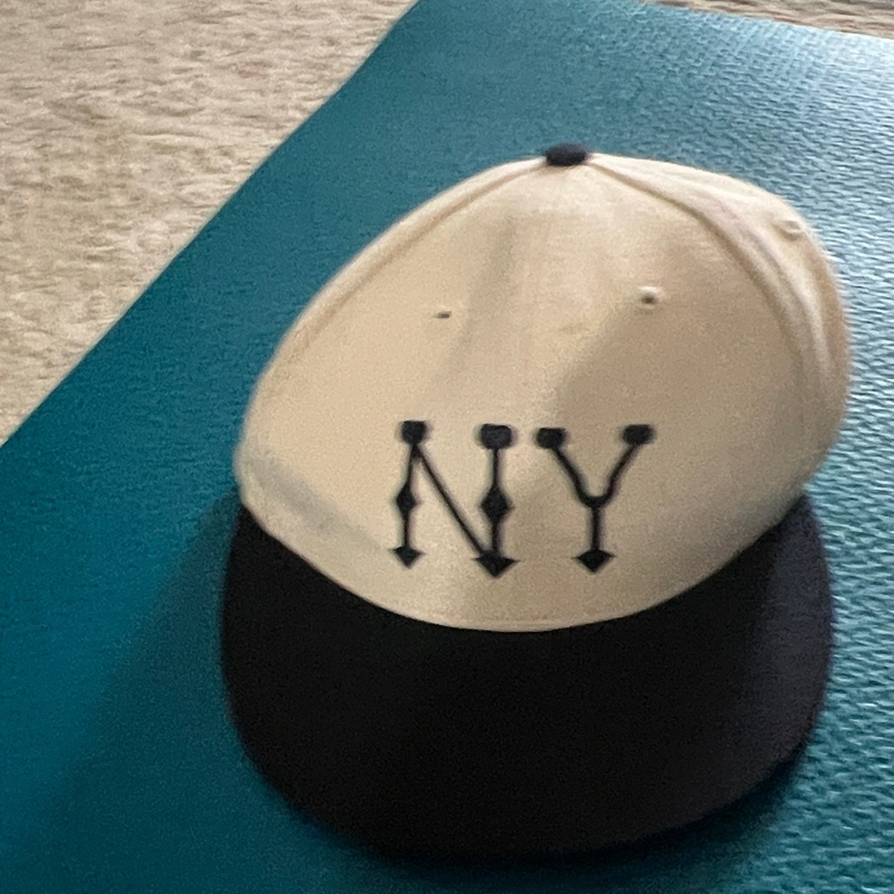 MLB Black and White NY Cap